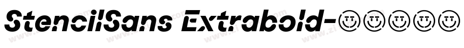 StencilSans Extrabold字体转换